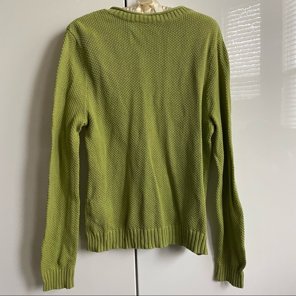 Michael Kors V Neck Cotton Sweater L - Picture 6 of 6